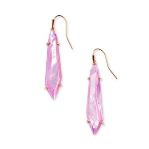 Kendra Scott “Grey” Earrings in Lilac Mother Of Pearl